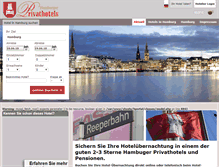 Tablet Screenshot of hamburger-privathotels.de